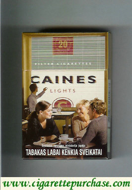 Caines Lights cigarettes collection version